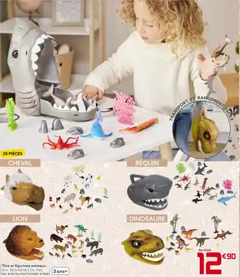 Gifi Tête et figurines animaux offre
