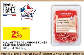 Intermarché ALLUMETTES DE LARDONS FUMES offre