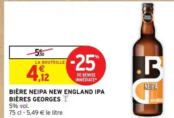 Intermarché BIÈRE NEIPA NEW ENGLAND IPA BIÈRES GEORGES Y offre