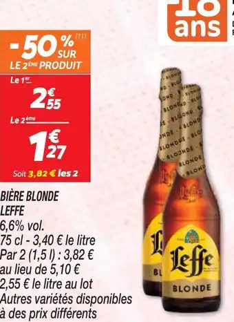 Netto BIÈRE BLONDE LEFFE offre
