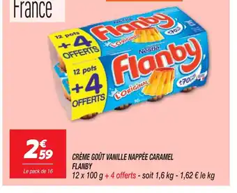 Netto CRÈME GOÛT VANILLE NAPPÉE CARAMEL FLANBY offre