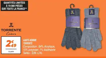 GANTS HOMME TORRENTE