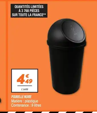 Netto POUBELLE NOIRE offre