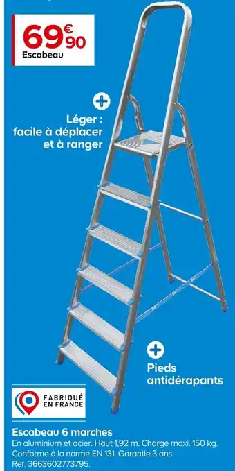 Castorama Escabeau 6 marches offre
