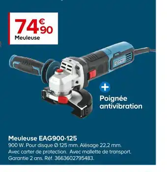 Castorama Meuleuse EAG900-125 offre