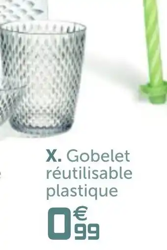 Gifi Gobelet réutilisable plastique offre