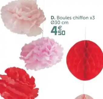Gifi Boules chiffon x3 offre