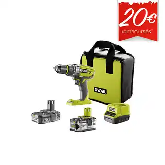 Perceuse-visseuse 2 vitesses ryobi 18v oneplus - 2 batteries lithiumplus 4,0 ah et 1,5ah - 1 chargeur rapide - r18dd3 - 2415b