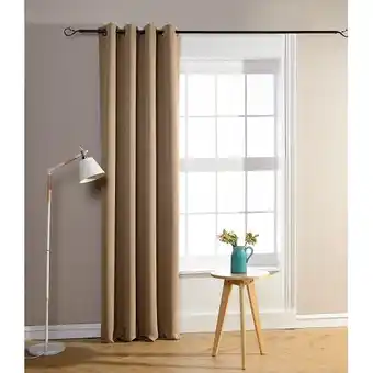 Bricomarché Rideau occultant 140 x 260 cm - 1 panneau occultant - taupe clair offre
