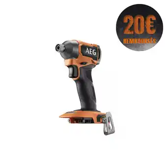 Bricomarché Visseuse à chocs aeg - bss18sbl2-0 - 18v brushless - subcompact - sans batterie ni chargeur offre