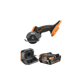 Bricomarché Pack aeg mini scie multi matériaux - bmms18sbl-0 - 18v brushless subcompact - 1 batterie 2.0ah - 1 chargeur - setl1820s offre