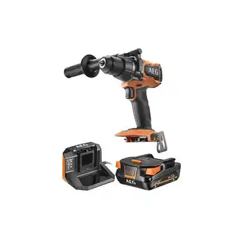 Bricomarché Pack aeg perceuse à percussion - bsb18sbl-0 - 18v brushless - 1 batterie 2.0ah - 1 chargeur - setl1820s offre