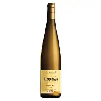 E.Leclerc Wolfberger, 2021 - alsace riesling aop - blanc sec - 75 cl offre