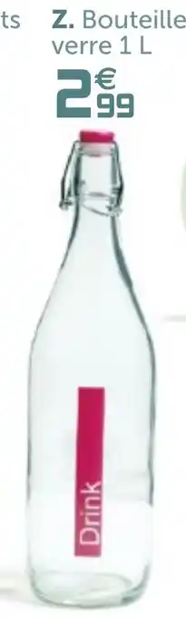 Bouteille verre 1L