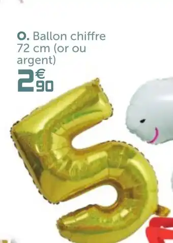 Gifi Ballon chiffre 72 Cm offre