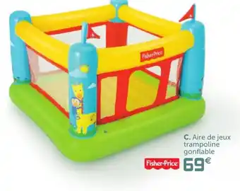 Gifi Aire de jeux trampoline gonflable offre