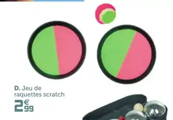 Gifi Jeu de raquettes scratch offre