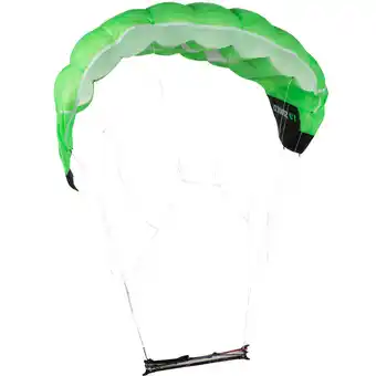 Aile de traction 1.9m2 + barre verte fluo