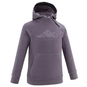 Decathlon Sweat polaire de randonnée violet foncé - enfant 7-15 ans offre