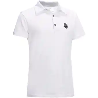 Decathlon Polo de concours équitation manches courtes enfant - 100 blanc offre