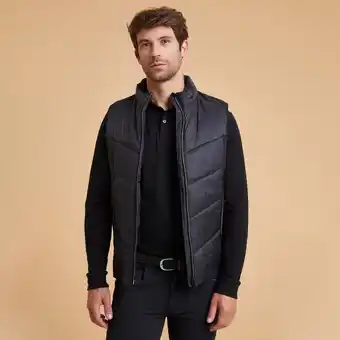 Decathlon Gilet sans manches équitation homme noir 500 offre