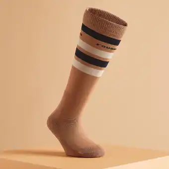 Decathlon Chaussettes équitation enfant sks100 caramel offre