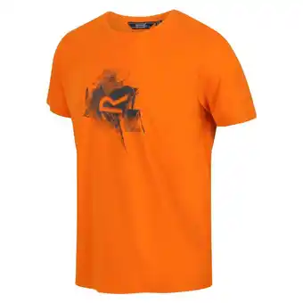 Decathlon Breezed ii t-shirt de marche à manches courtes pour homme - orange offre