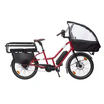 Decathlon Vélo cargo longtail électrique familial - évo fantilo rouge offre