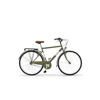 Decathlon Vélo de ville airbici allure 605 homme, cadre acier, vert olive offre