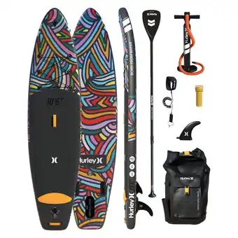 Decathlon Ensemble planche à pagaie gonflable hurley phantomtour colorwave 10'6 offre