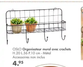 Organisateur mural avec crochets