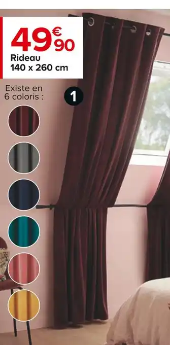 Castorama Rideau 49,90 € offre