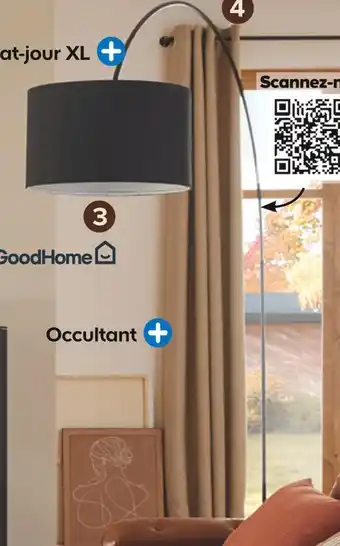 Castorama Goodhome lampadaire alacrane offre
