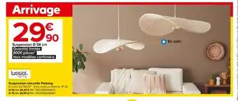 Castorama Lussiol lighting suspension naturelle padang offre