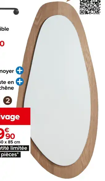 Miroir forme organique