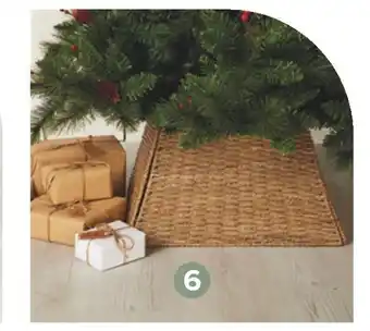 Castorama Couvre-pied de sapin en rotin naturel offre