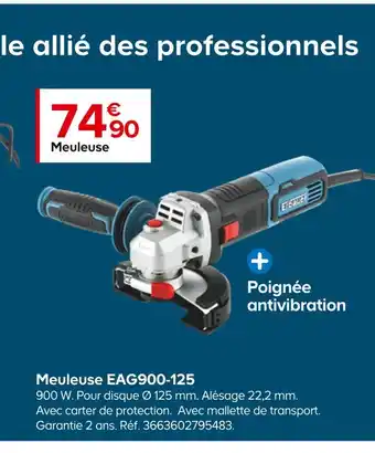 Castorama Erbauer meuleuse eag900-125 offre