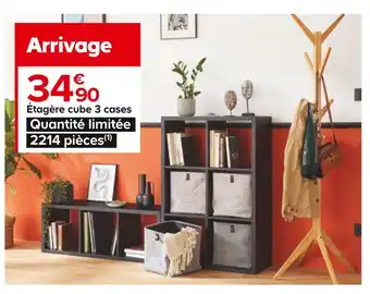 Castorama Étagère cube mixxit 3 cases offre