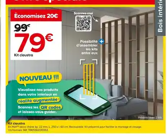 Castorama Kit claustra offre