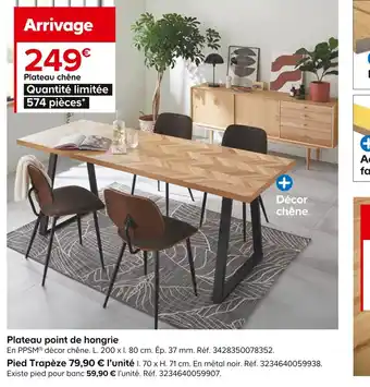 Castorama Plateau point de hongrie offre