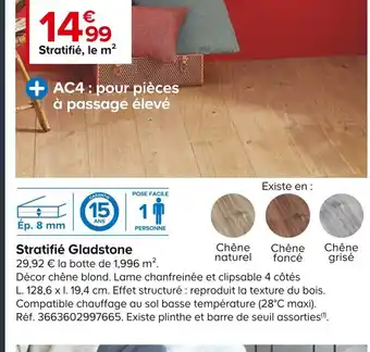 Castorama Stratifié Gladstone offre
