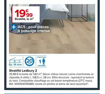 Castorama Stratifié Ledbury 2 offre
