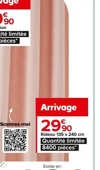 Castorama Rideau 135 x 240 cm offre