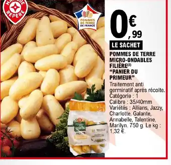E.Leclerc POMMES DE TERRE MICRO-ONDABLES offre