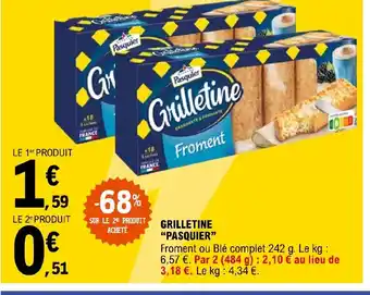 E.Leclerc GRILLETINE PASQUIER offre