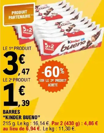 E.Leclerc BARRES "KINDER BUENO" offre