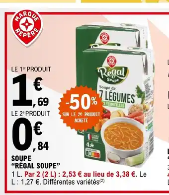 E.Leclerc SOUPE "RÉGAL SOUPE" offre