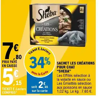 SACHET LES CRÉATIONS POUR CHAT "SHEBA"