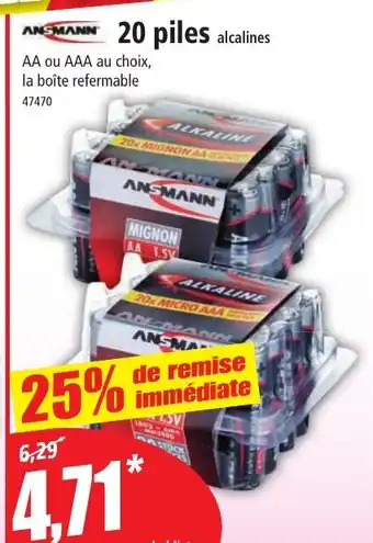 Norma 20 Piles offre