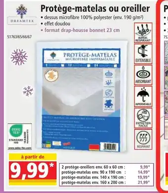 Norma Protège-matelas ou oreiller offre